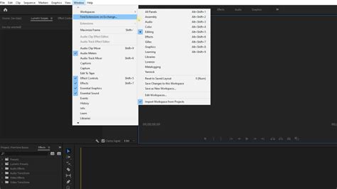 How To Arrange Workspace In Premiere Pro At Genesperanzablog Blog