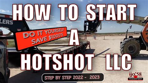 How To Start A Hotshot Llc Step By Step YouTube