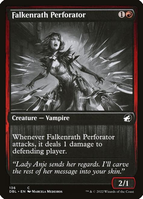 Falkenrath Perforator Innistrad Double Feature Mtg Print