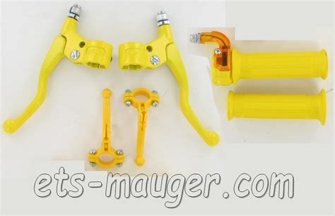 Poignée mini targa JAUNE métal plastique le kit Ets Mauger