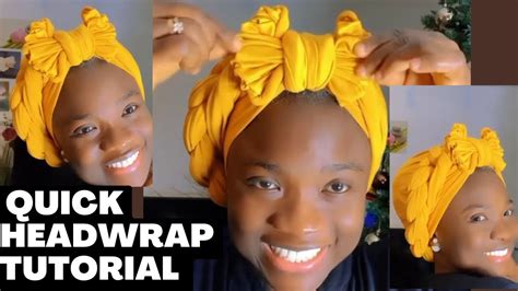 How To Make Easy Quick Headwrap Yourself DIY Tutorial Turban