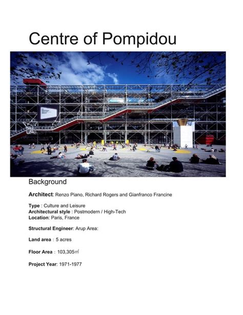 Centre Of Pompidou Pdf