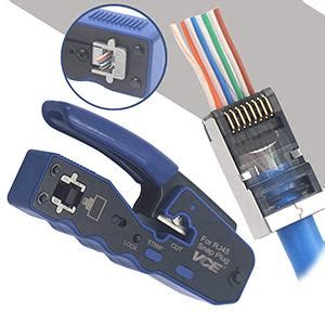 Vce Gj Bl Rj Crimp Tool Pass Through Ethernet Crimping Tool For