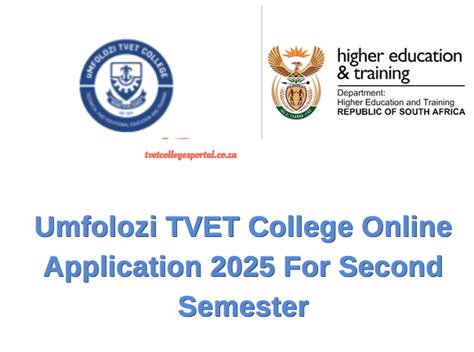 Umfolozi Tvet College Online Application For Second Semester