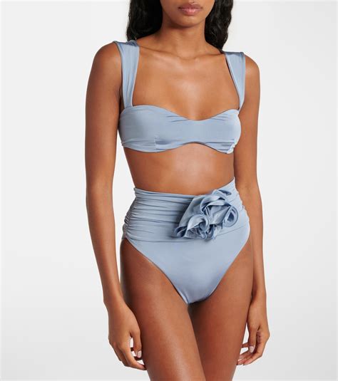 Bikini Top In Blue Magda Butrym Mytheresa