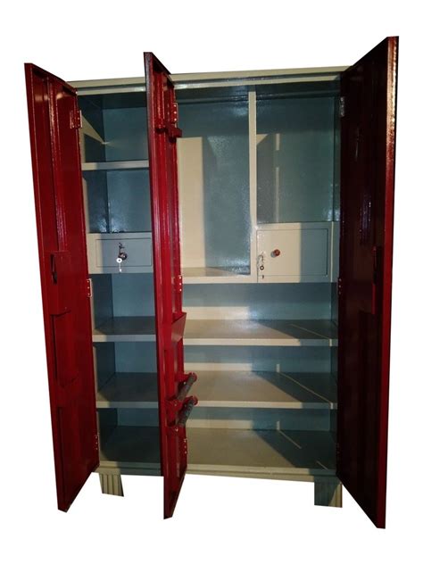 3 Doors Triple Door Iron Almirah With Locker At Rs 24000 Piece In