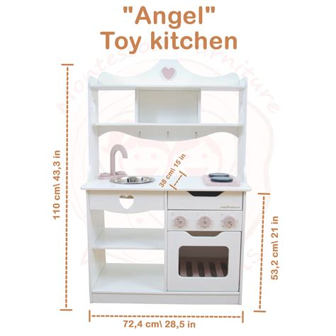 Wooden Toy Kitchen - WoodandHearts