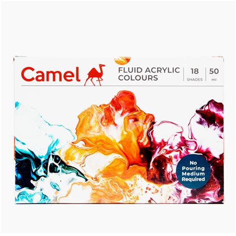 Camel Fluid Acrylic Colours Assorted Pack In Shades Maxa Enterprises