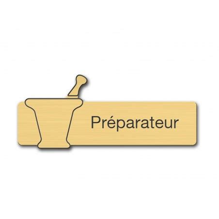 Badge Préparateur avec mortier