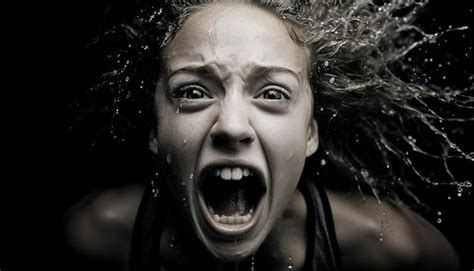 Premium Photo Expressive Faces Portraits Of Intense Emotions In Action