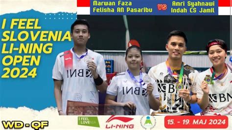 Syahnawi Jamil Ina Vs Faza Pasaribu Ina Qf Badminton Slovenia