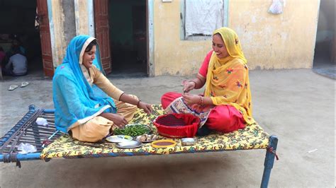 Punjabi Village Routine Adrak And Hari Mirch Achaar Recipe Village