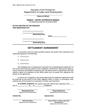 30 Free Editable Settlement Agreement Templates In MS Word DOC