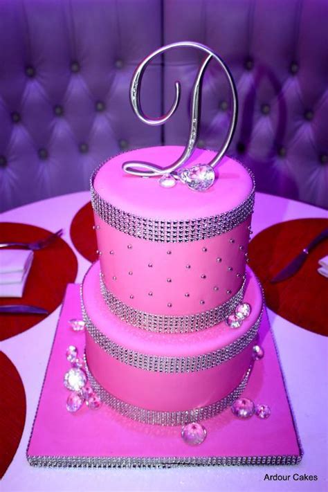 Bling Fuchsia And Gold Cakes Photo Pink And Gold Wedding Cake