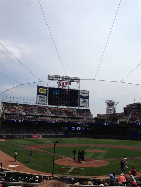 Minnesota Twins baseball game at Target Field in Minneapolis, Minnesota ...