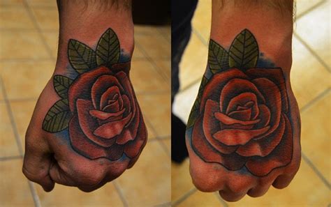 Tatuajes De Rosas En La Mano Tatuantes