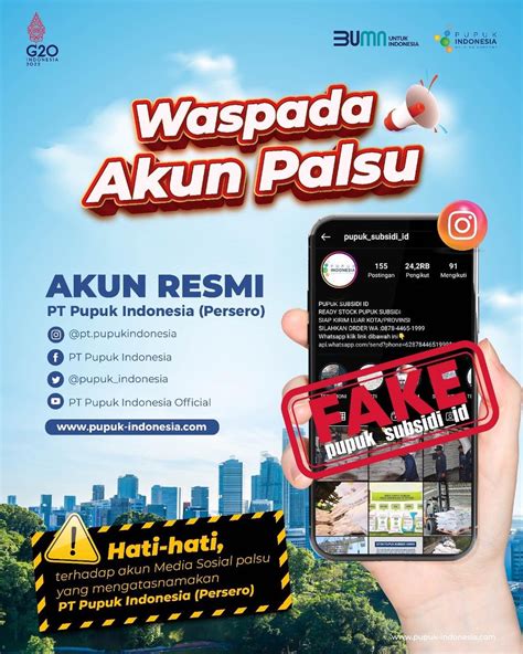 PT Pupuk Indonesia On Twitter Sahabat Pupuk Hati Hati Akun Palsu