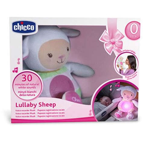 Chicco Lullaby Sheep Night Light W Voice Recording Pink Woolworths