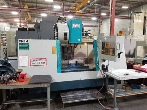 2 Akira Seiki Sv 1300 Cnc Vertical Machining Centers 3 Axis