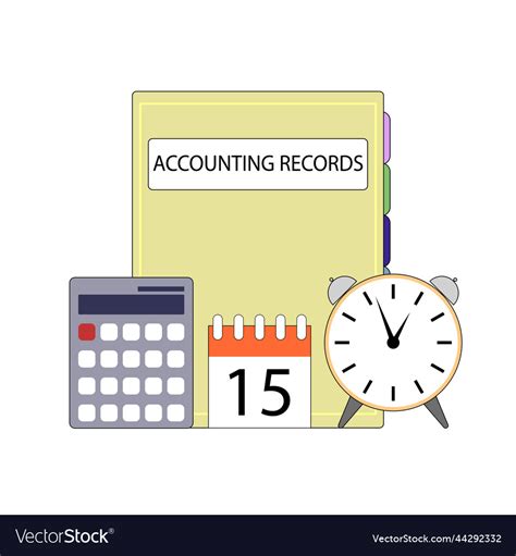 Accounting Records Concept Business Management Vector Image