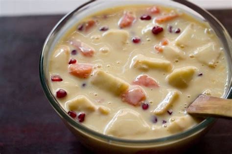 Fruit Custard | Easy Healthy Fruit Custard Recipe