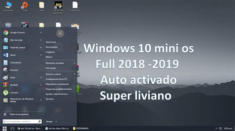 Windows 10 Mini Os Full Para Pc Bajo Recursos YouTube