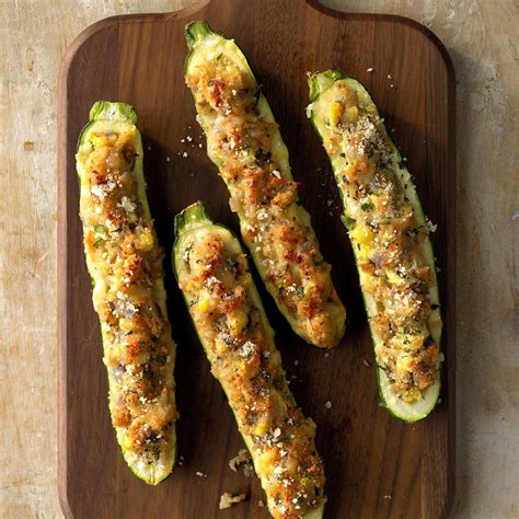 Stuffed Grilled Zucchini Recipe Taste Of Home