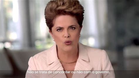 Em Pronunciamento Dilma Diz Que Michel Temer Dever Cortar Programas