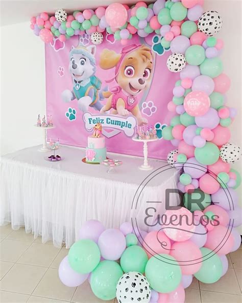 Ideas Para Una Fiesta De Paw Patrol Niña Con Skye Y Everest