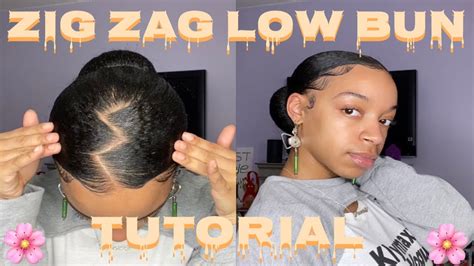 Zig Zag Low Bun W Edges Outfit To Match Youtube