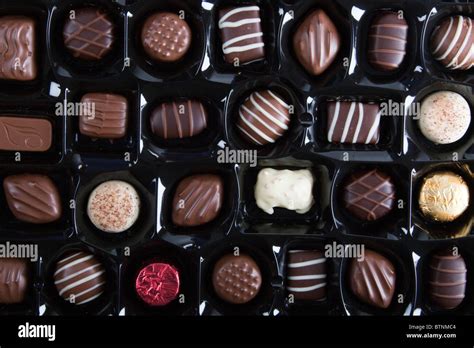 Luxury Box Of Chocolates Top View 103066chocolate Stock Photo