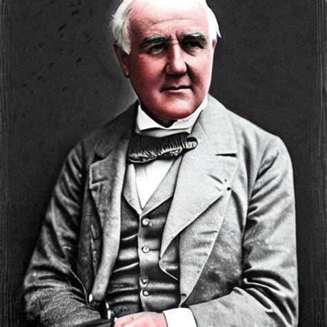 Stabilityai Stable Diffusion Thomas Edison Full Portrait Sitting