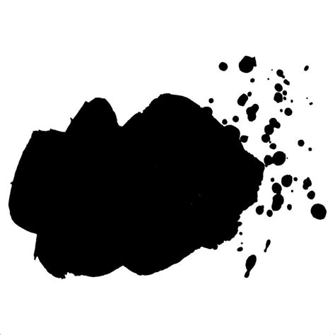 Abstract Black Ink Blot Background Vector Illustration Grunge Texture