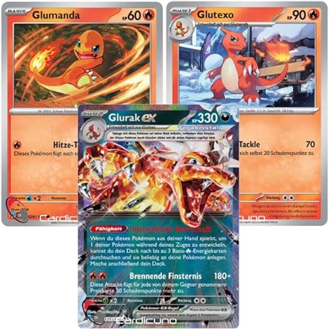 Glumanda Glutexo Glurak Ex Set Doppelstern