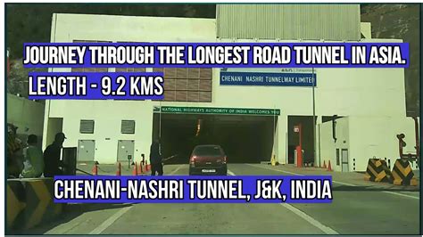 Chenani Nashri The Longest Road Tunnel In India Youtube