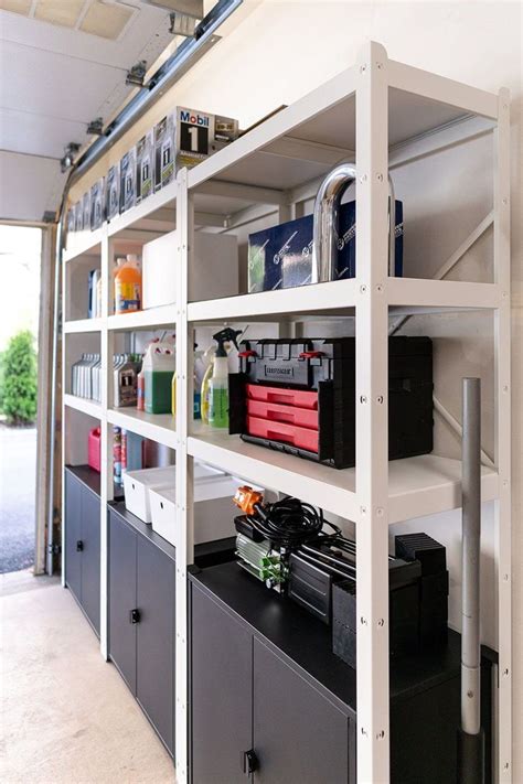 Best Garage Shelving Using Ikea Bror Shelving For Garage Organization