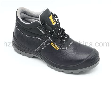 Genuine Leather Safety Shoes Ankle Boot With Dual Density Pupu Sole