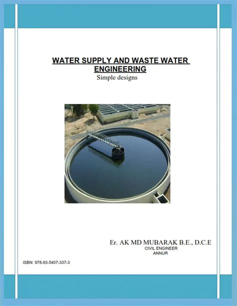 Simple Design Of Water Supply And Wastewater Engineering Aquaenergy