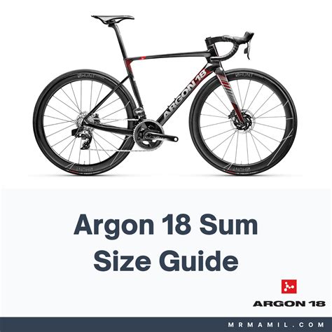 2023 Argon 18 Sum Size Charts and Guide - Mr. MAMIL