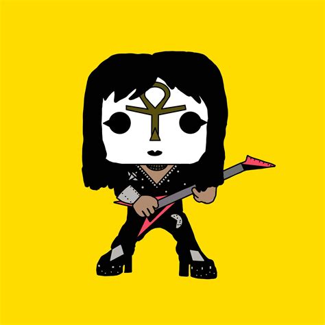 Custom Vinnie Vincent Funko Pop By Me R KISS