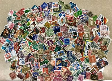 1000 Worldwide World Wide Vintage Stamps Canceled Off Paper Etsy