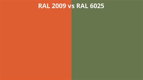 Ral 2009 Vs 6025 Ral Colour Chart Uk