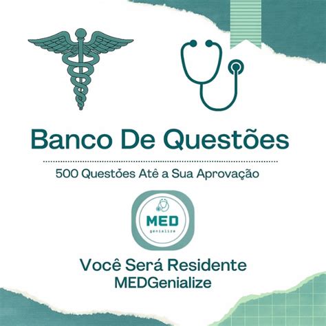 Banco De Questões Medicina - Banco de Questões - Residência Médica (500 Questões Comentadas) - M...