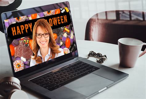 Halloween Candy Background, Zoom Halloween Background, MS Team ...