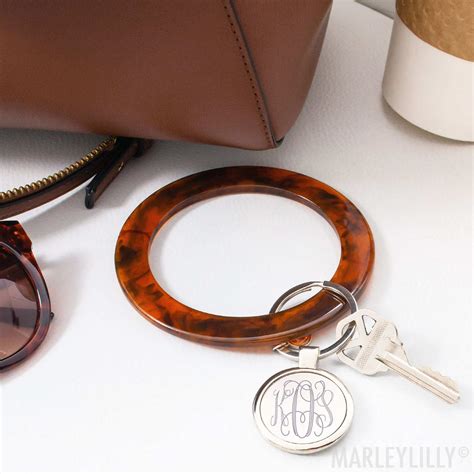 Personalized Large Key Ring Large Key Rings Key Rings Monogram Keychain