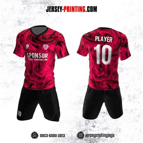 Jersey Futsal Motif Abstrak Pink Hitam Jersey Printing Bikin Jersey