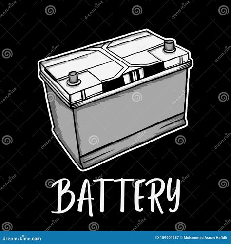 Car Battery Vector For T Shirt Design Stock Illustration Illustration