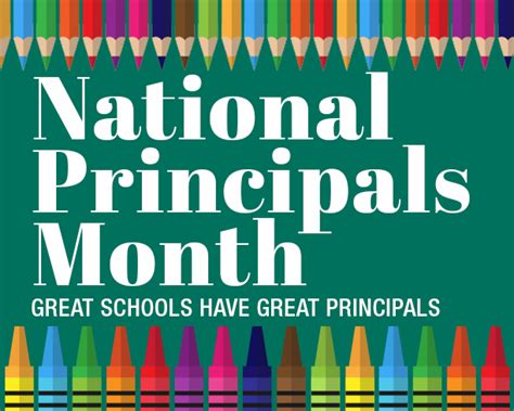 October Is National Principals Month Royal Isd Administration