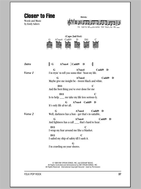 Closer To Fine by Indigo Girls - Guitar Chords/Lyrics - Guitar Instructor