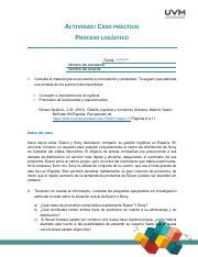 U Caso Pr Ctico Docx Pdf Actividad Caso Pr Ctico Proceso Log Stico